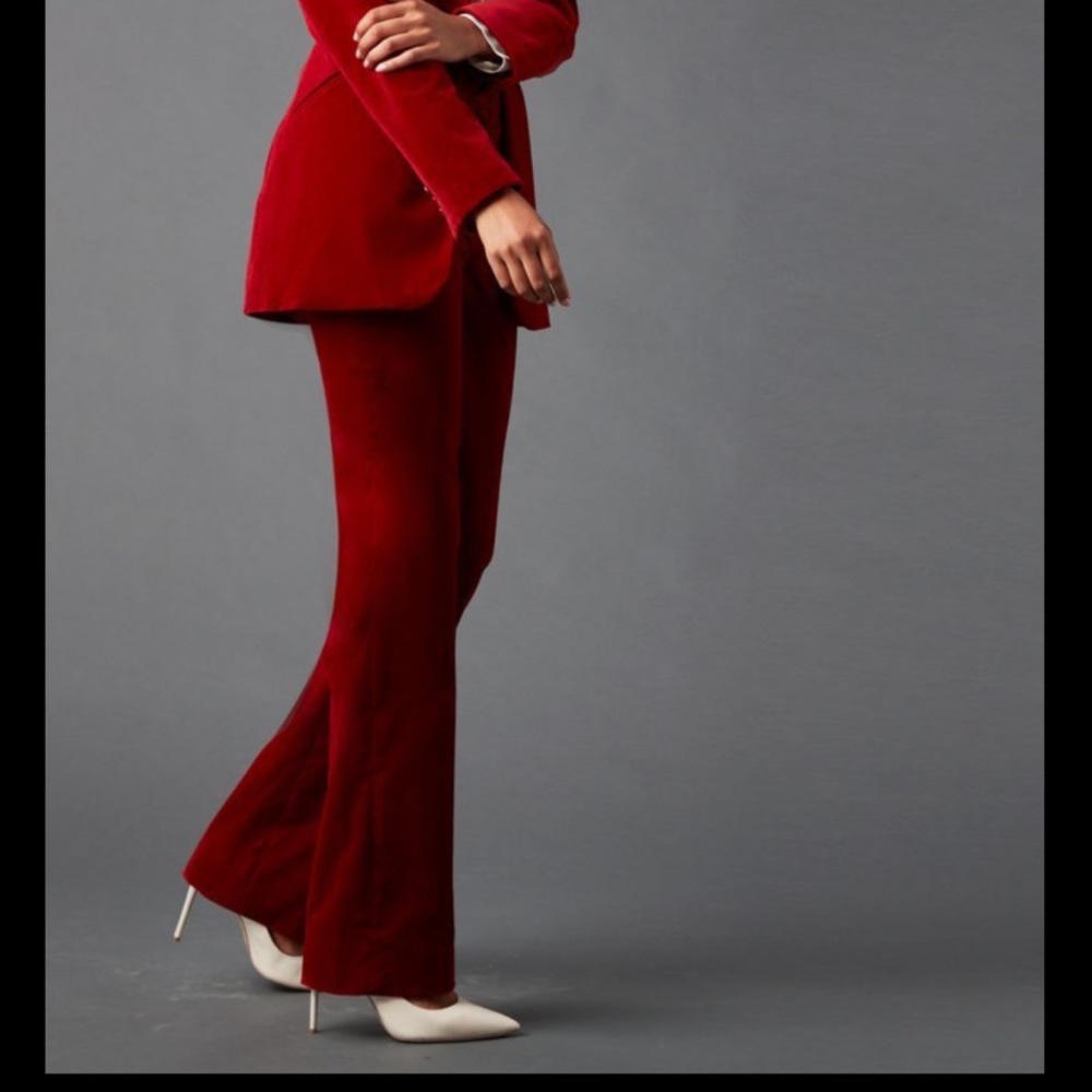 Red Velvet Pants